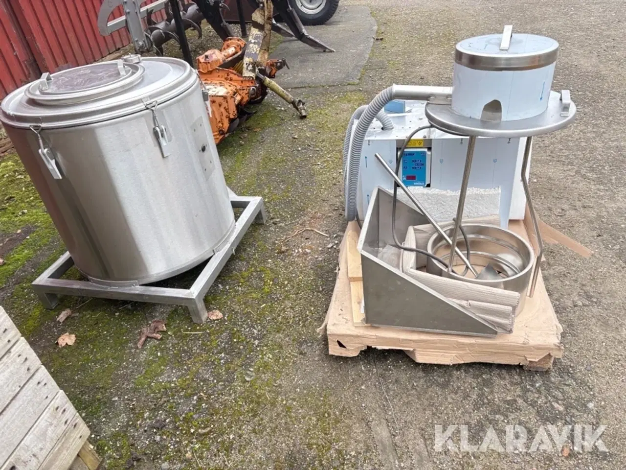 Billede 3 - Mælketransportsytem med tilhørende dyppekøler Etscheid 250L