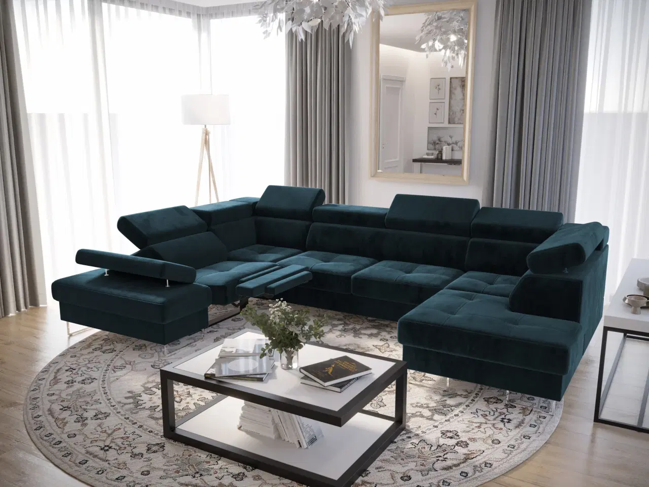 Billede 5 - GALAKSE MAX II RELAX HJØRNESOFA U 215x350x170