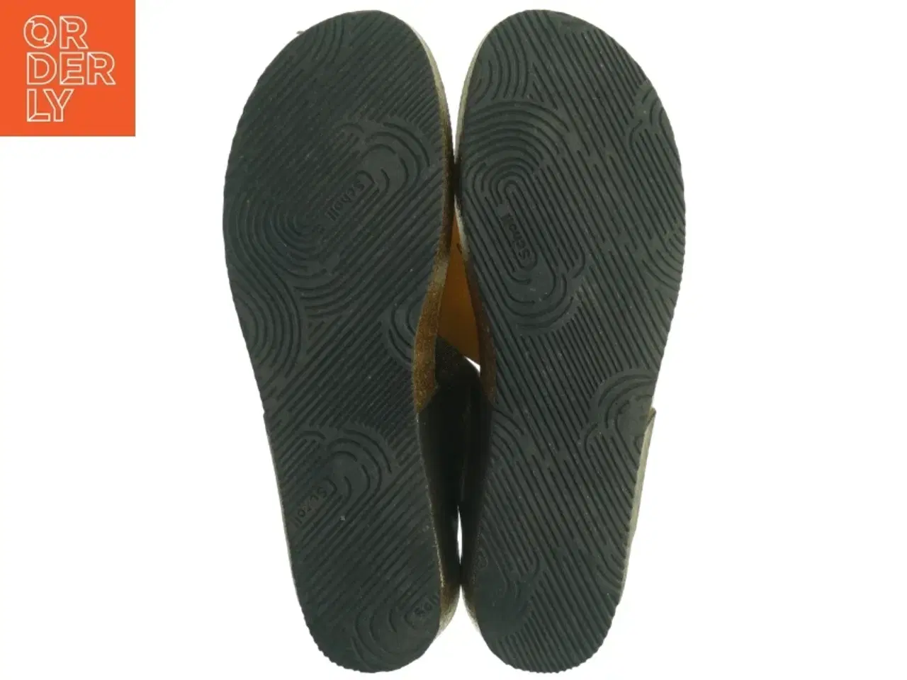 Billede 2 - Sorte/ guld  sandaler fra Bioprint (str. 42)