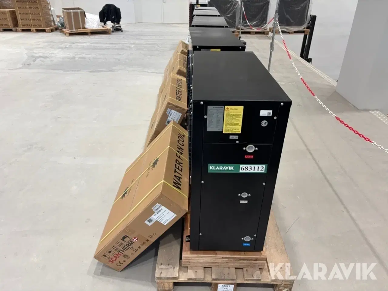 Billede 4 - Varmepumpe Scantherm Blokhus 7 kW R410A Monoblock 5 styk Nye/ubrugte med Fancoil (radiator)