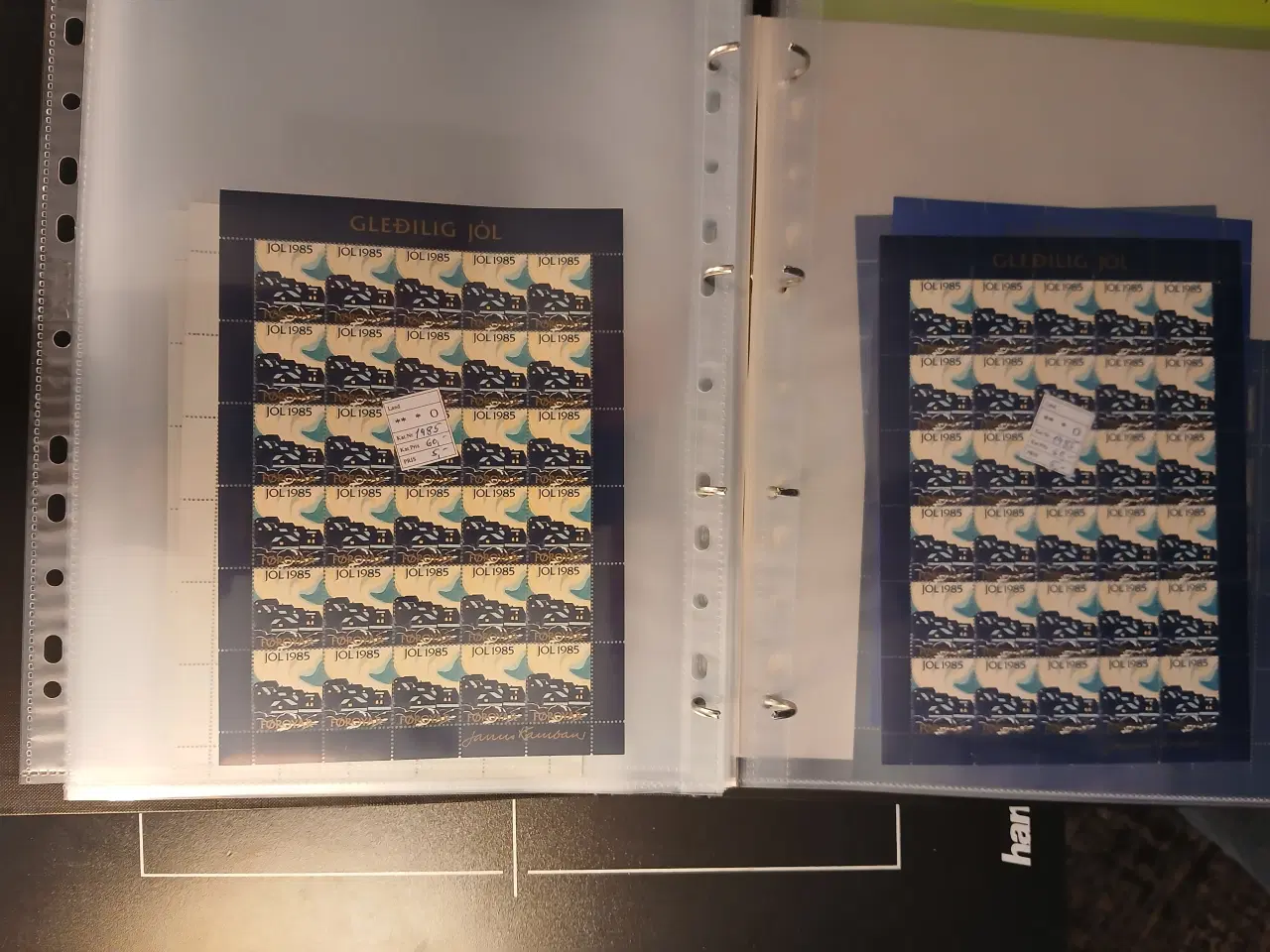 Billede 8 - Færø (29) Julemærkeark. Album med 19 postfriske ju