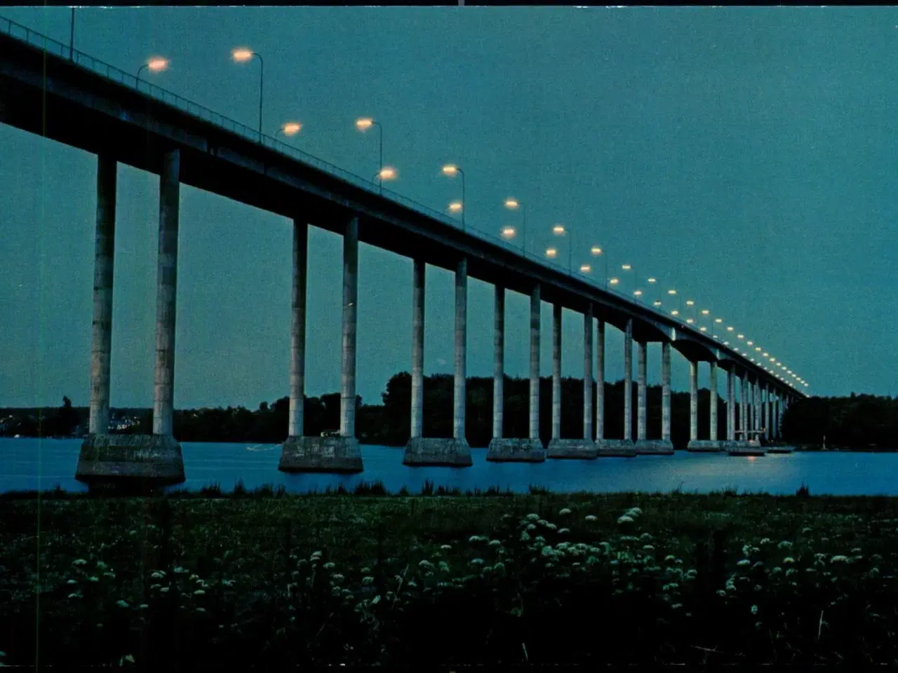 Billede 1 - Svendborgsundbroen ved Nat - Stender 149 503 054 - Ubrugt