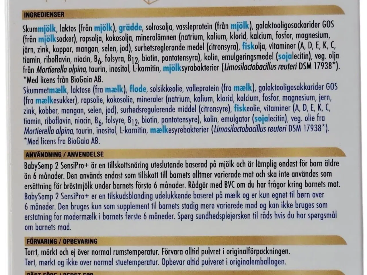 Billede 6 - Modermælkserstatning Sensipro+ 6-12 Måneder