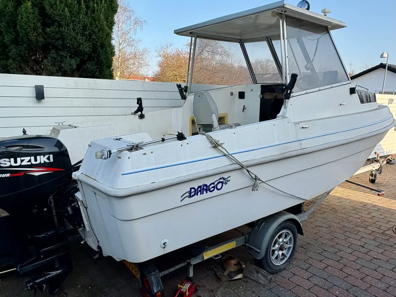 Billede 2 - Fiskebåd - Drago m/60hk 4takt + trailer - evt bytt