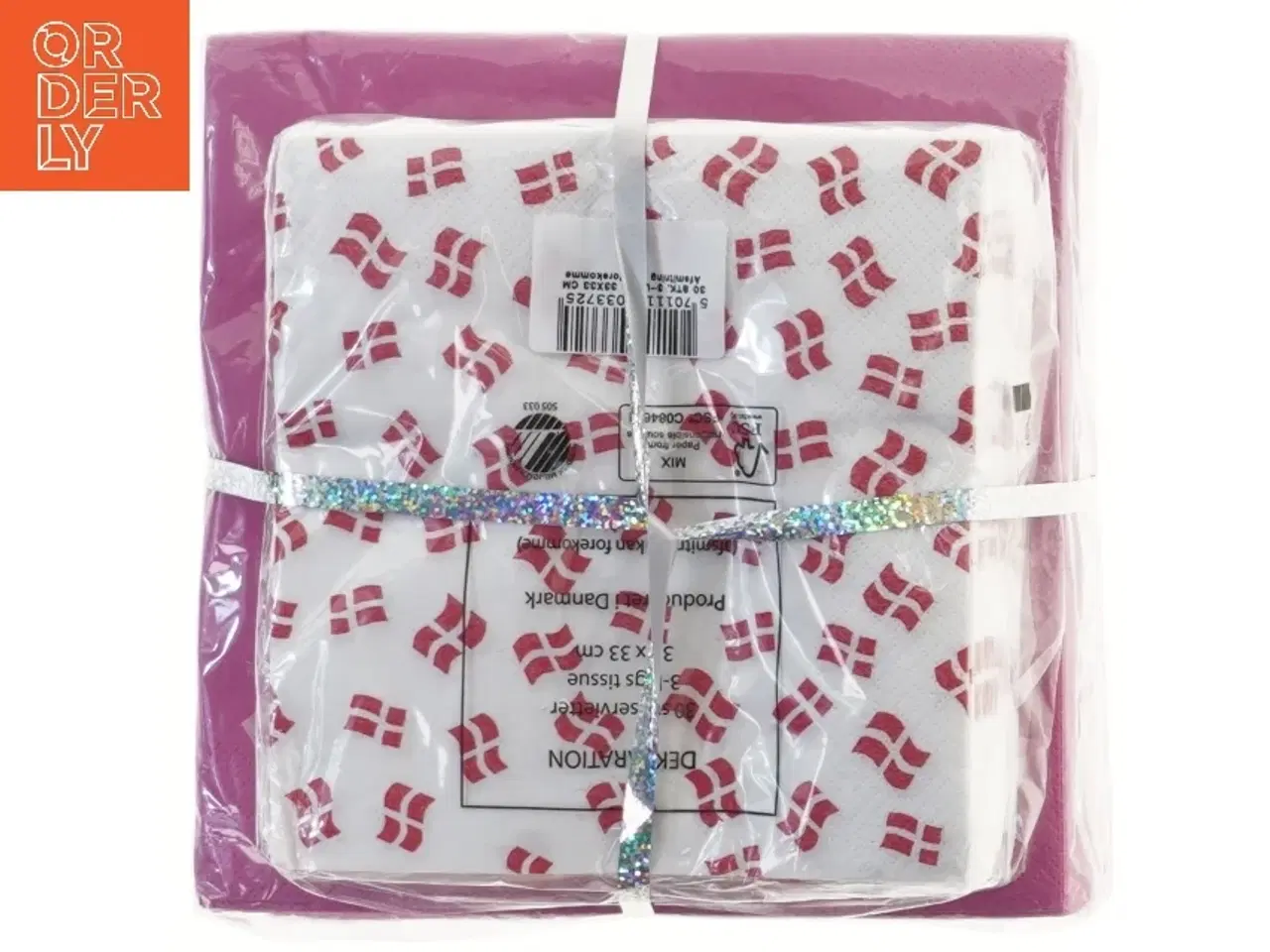 Billede 3 - Pakke med servietter og pynteservietter fra C&D (str. 16x16 og 20x20 cm)