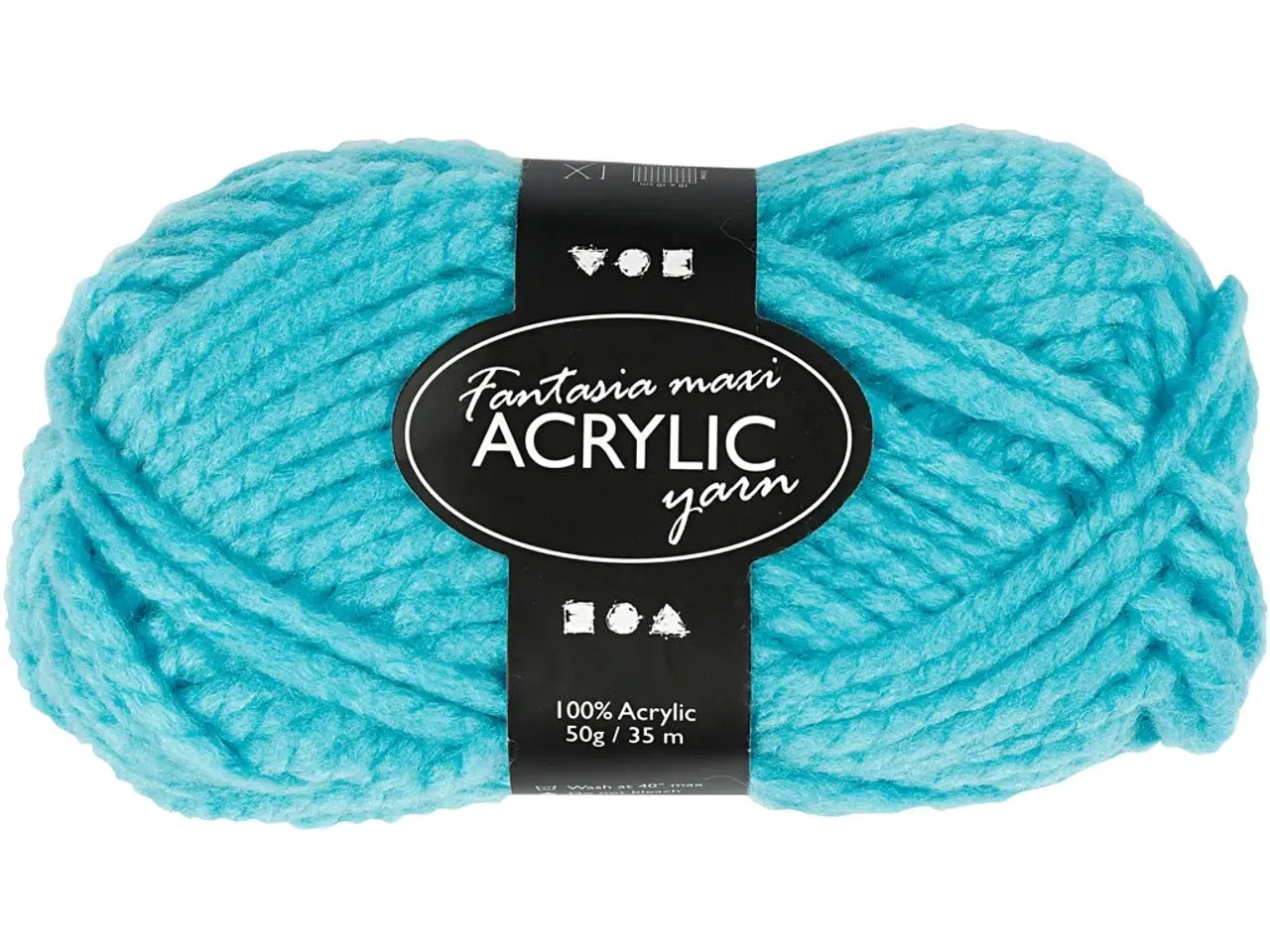 Billede 1 - Fantasia Polyacrylgarn 50g - Turkis, 35m, Blødt og Holdbart