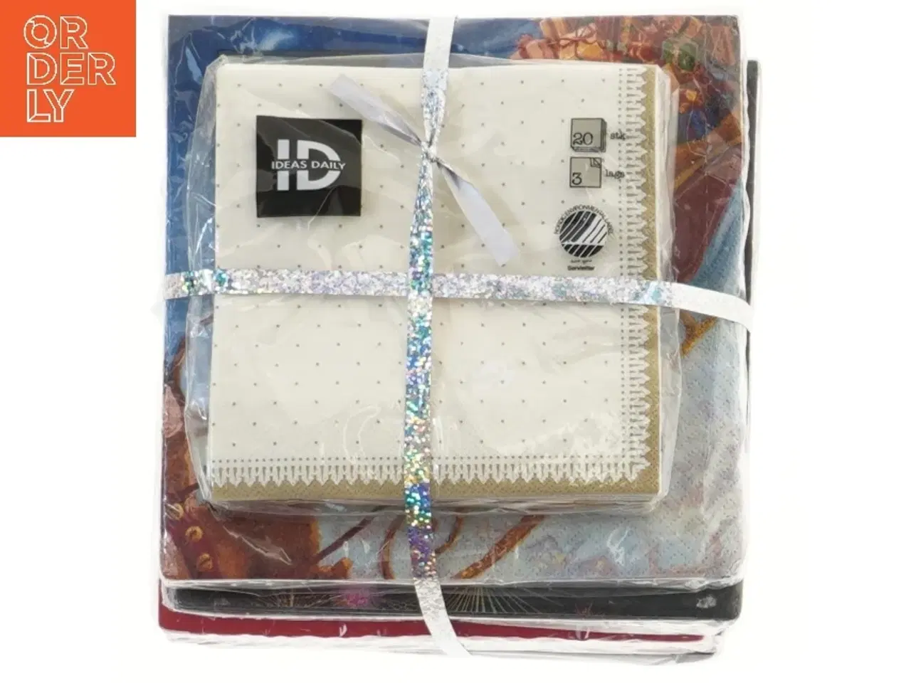 Billede 1 - Pakke med juleservietter (str. 12x12 og 16x16 cm)