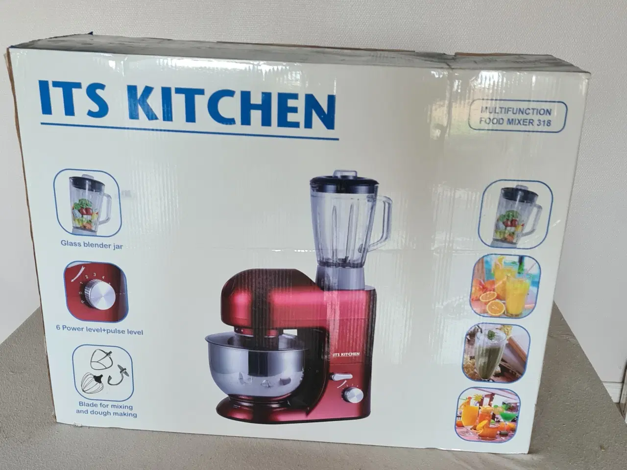 Billede 12 - TS Kitchen Køkkenmaskine Rød Rustfrit Stål