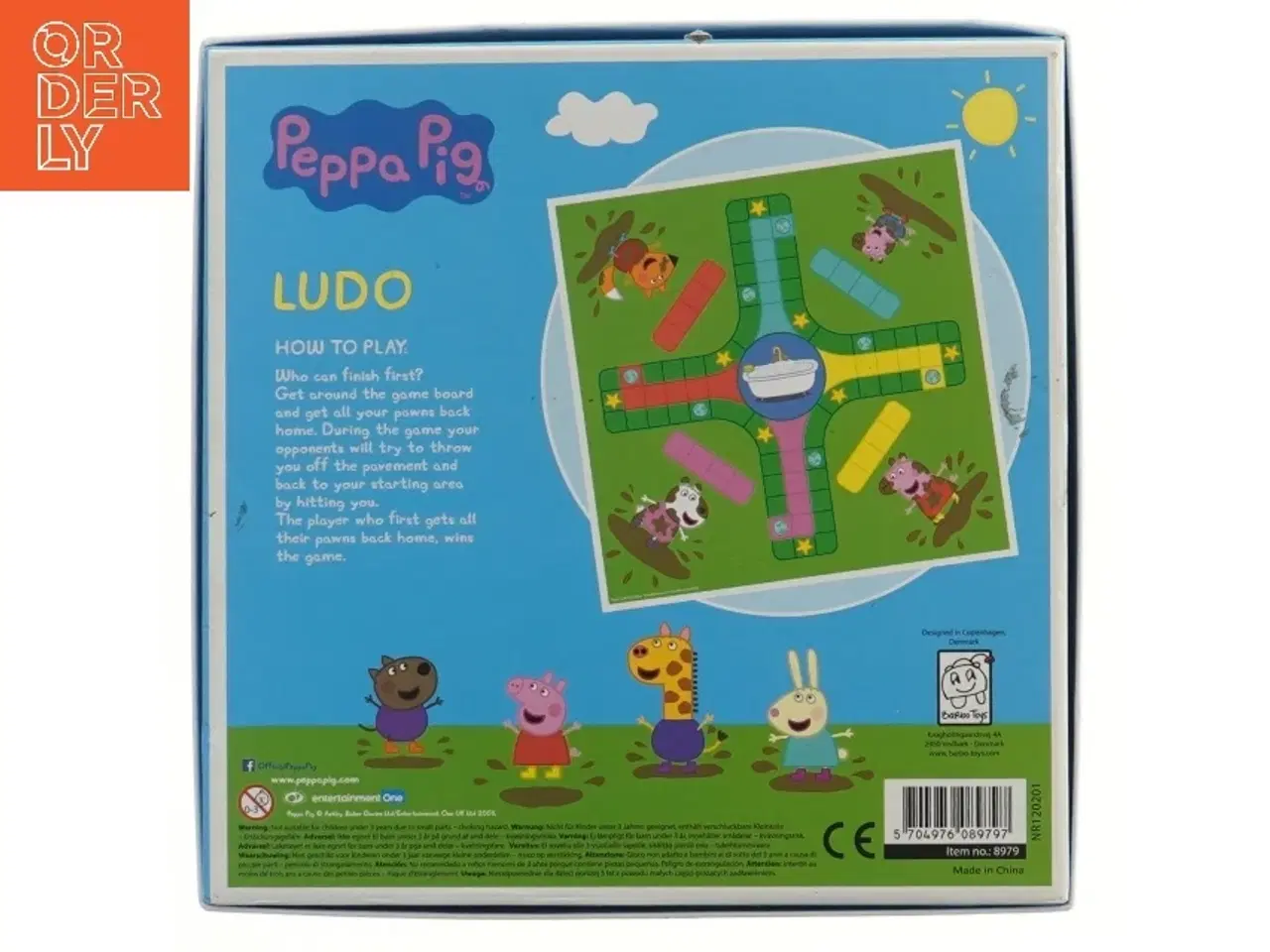 Billede 3 - Peppa Pig Ludo brætspil (str. 24x24 cm)