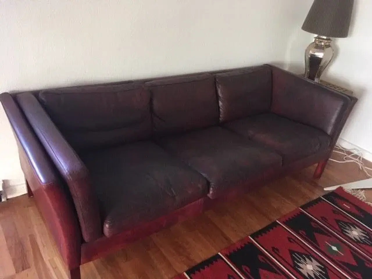 Billede 1 - Lædersofa