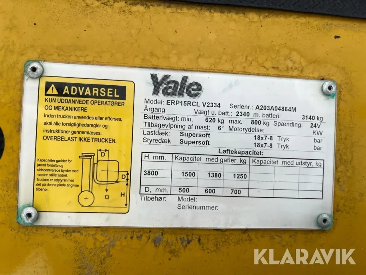 Billede 5 - Truck Yale ERP15RCL V2334