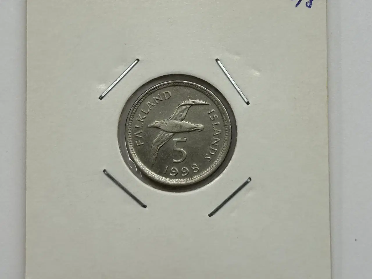 Billede 1 - Falkland Islands 5 Pence 1998