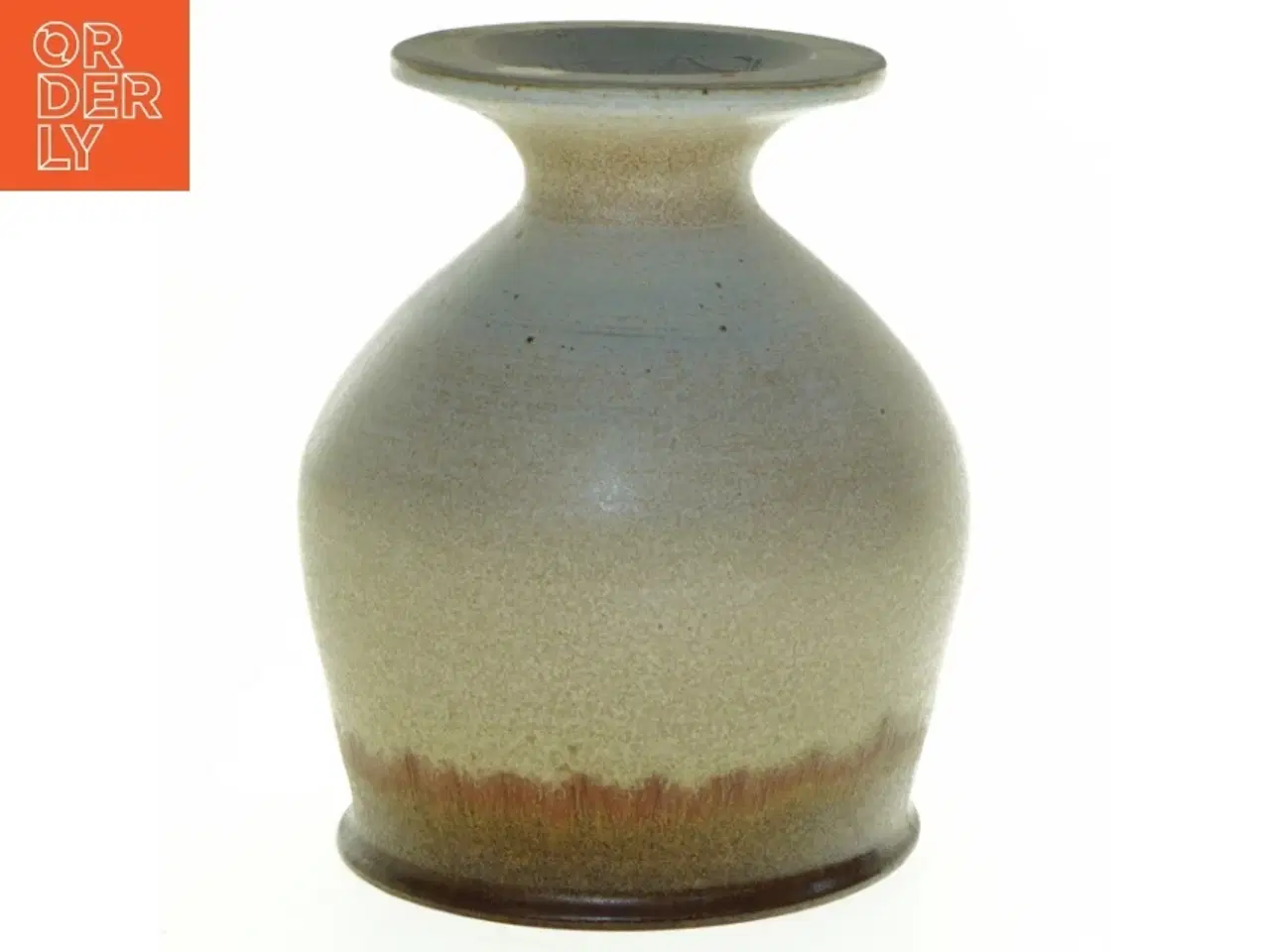 Billede 3 - Gunni Stentøj Keramik krukke på fod vinglas (str. 14,5 x 12 cm)