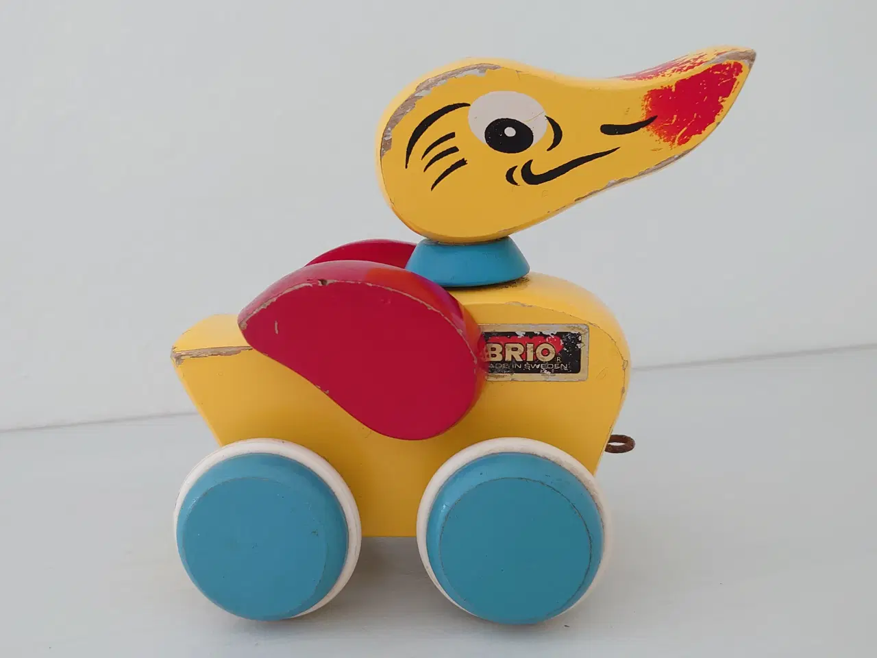 Billede 2 - Vintage Brio trækand med "gålyd"