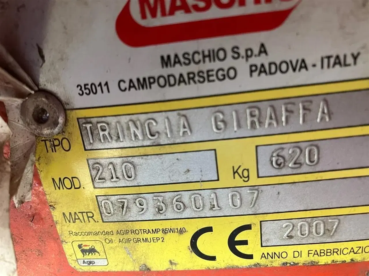 Billede 4 - Maschio Trincia Giraffa 210 SÆLGES MOMSFRI