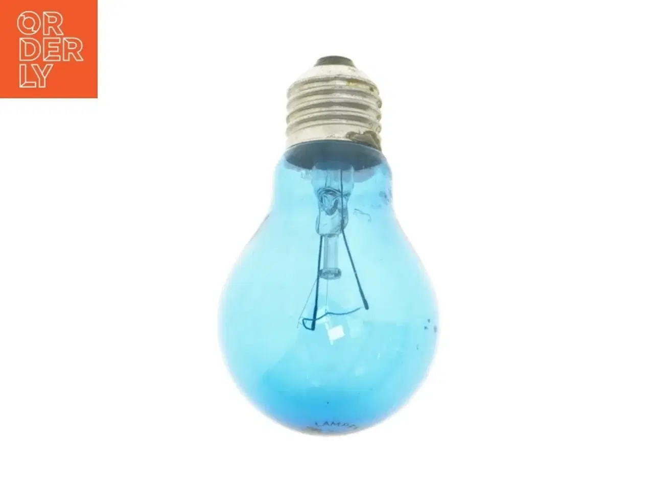 Billede 1 - Blå glødepære fra Sm Lampen (str. 60 watt)