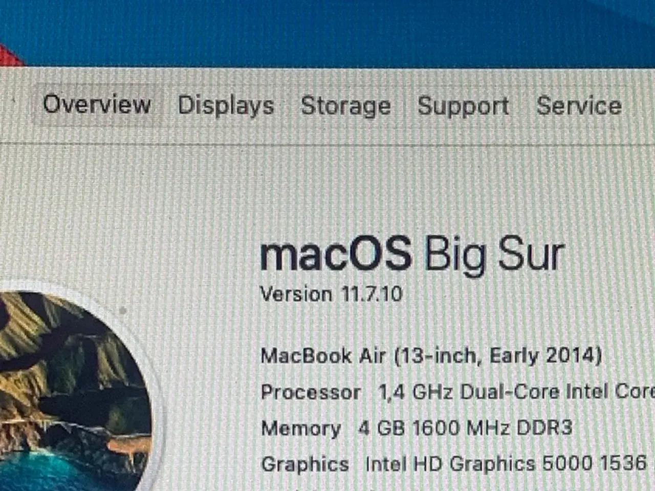 Billede 4 - MacBook Air Early 2014 128 gb ssd 4 gb RAM