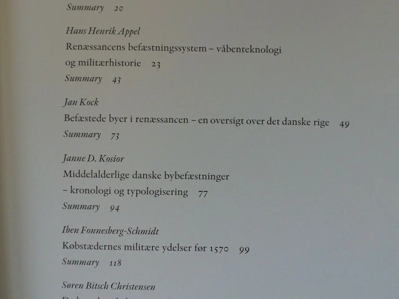 Billede 2 - renæssancens befæstede byer - danske bystudier 5, 