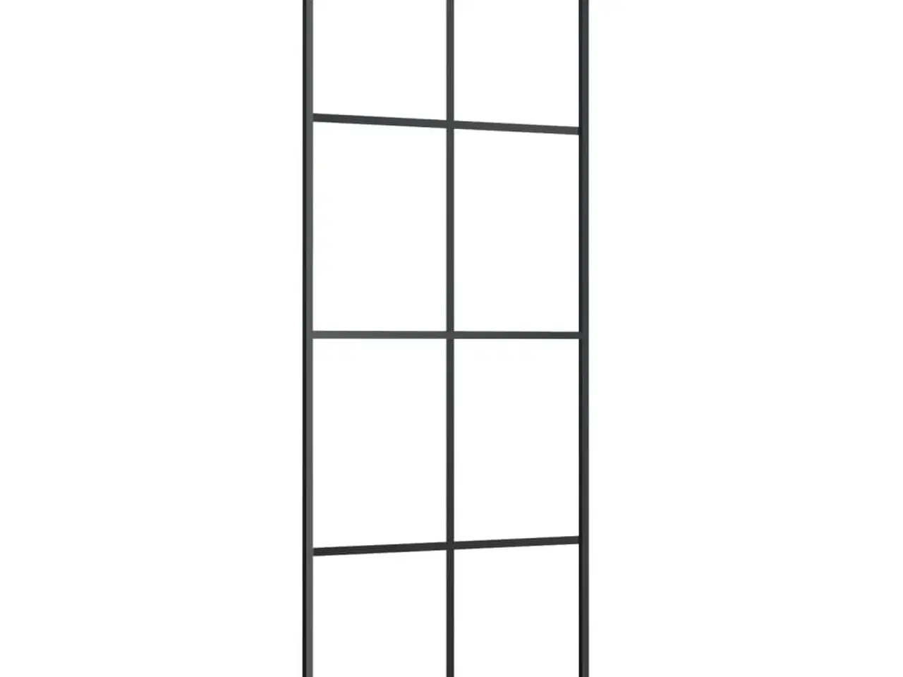 Billede 2 - Skydedør 76x205 cm sikkerhedsglas og aluminium sort