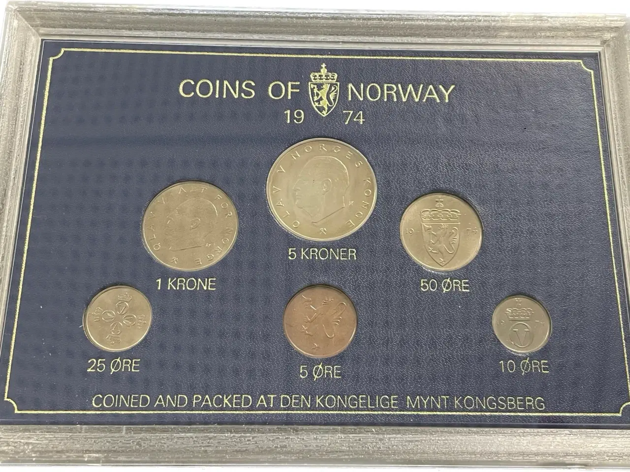 Billede 1 - Møntsæt 1974 Norge