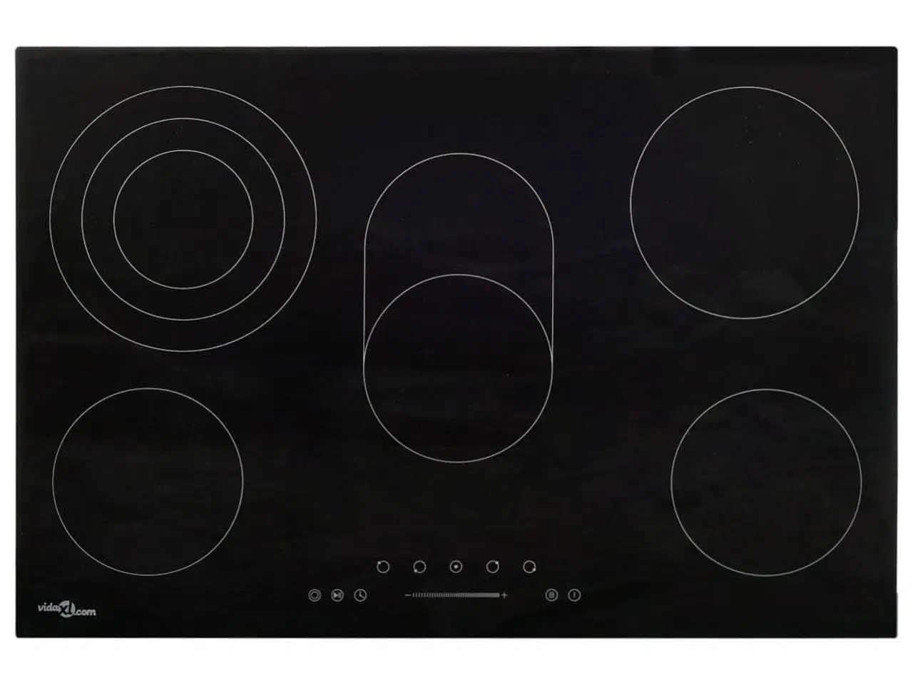 Billede 1 - Keramisk kogeplade med 5 brændere Touch Control 8500 W 90 cm