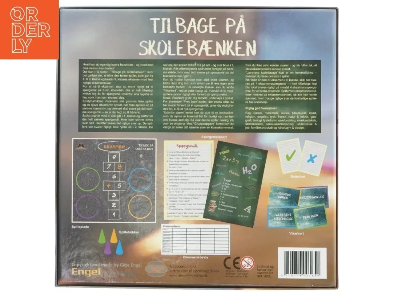 Billede 5 - Brætspil &#39;Tilbage på skolebænken&#39; fra Upcoming Minds (str. 27x27 cm)