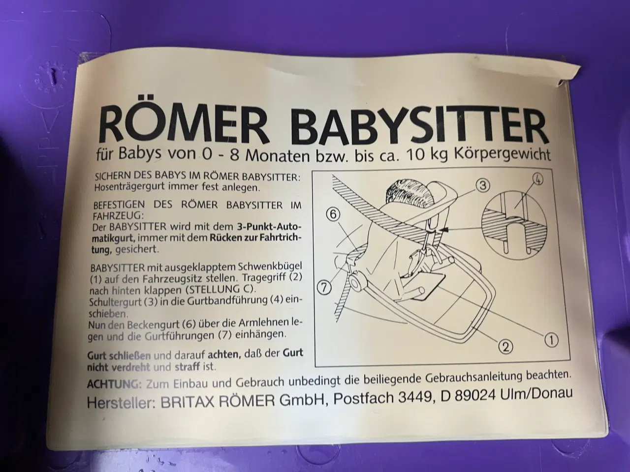 Billede 3 - Autostol / Babysitter