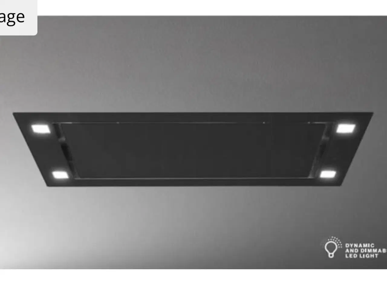 Billede 1 - Loftemfang sort sirio glas fra Falmec 