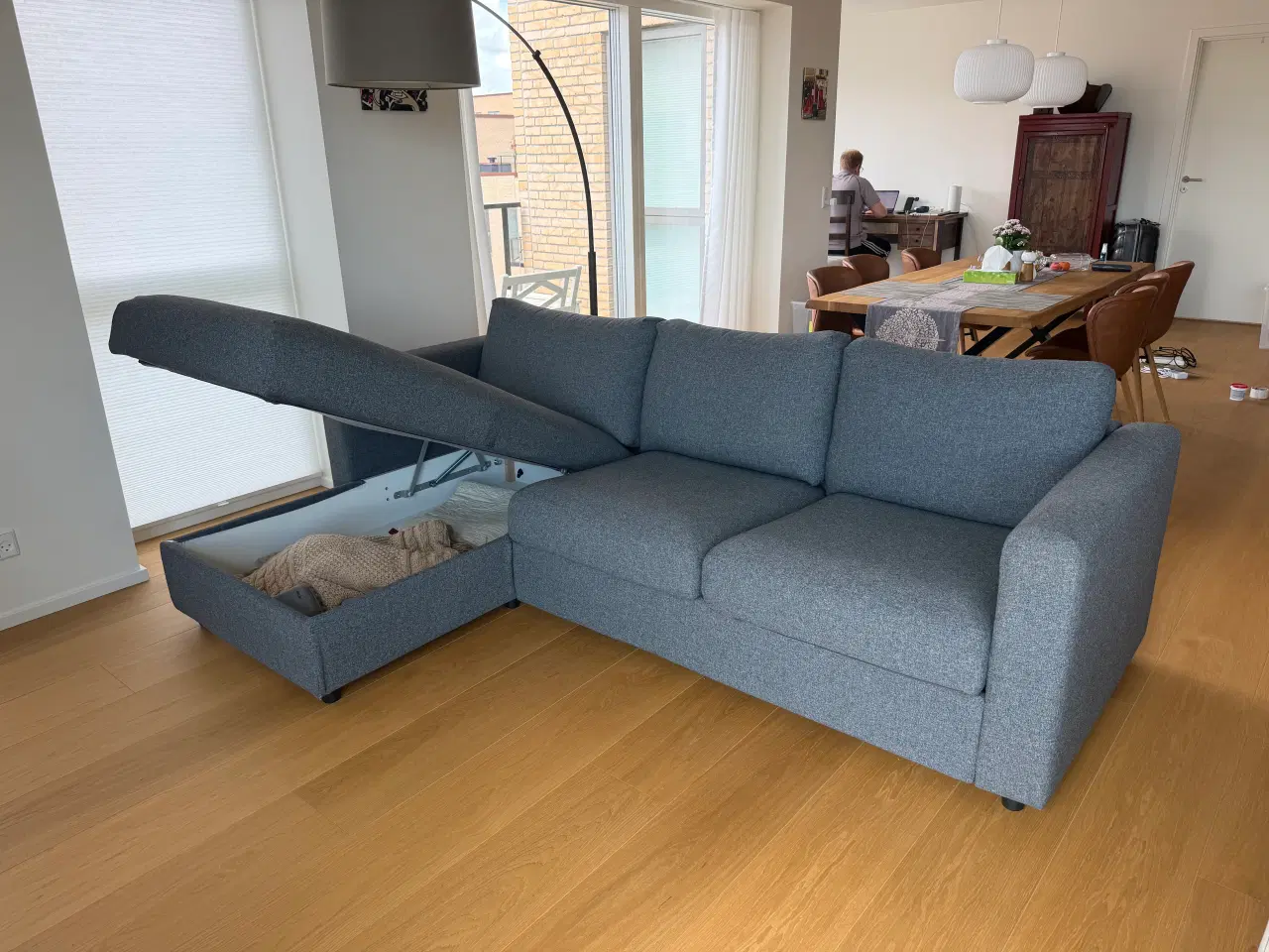 Billede 4 - Ikea  3-seater sofa, with chaise longue