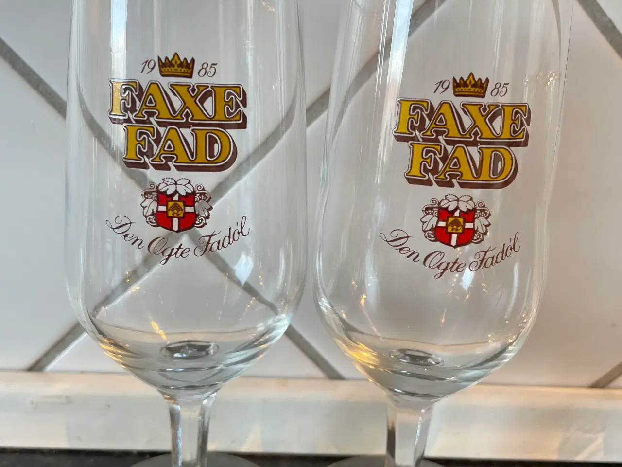 Billede 3 - Forskellelige Faxe ølglas samlet