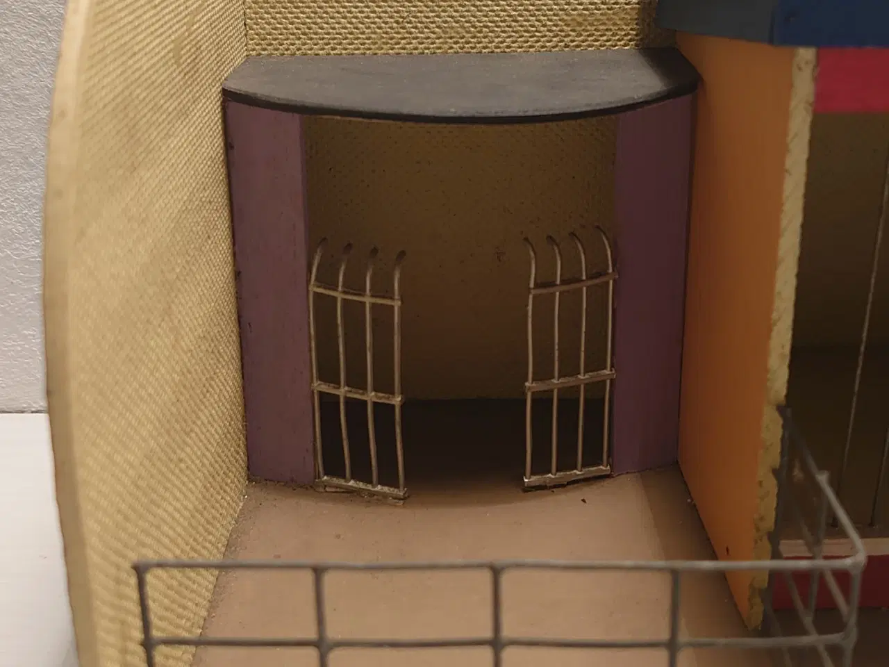 Billede 2 - Reisler:Sjældent Zoo dyrebur. 1950´erne.L. 40,5cm.