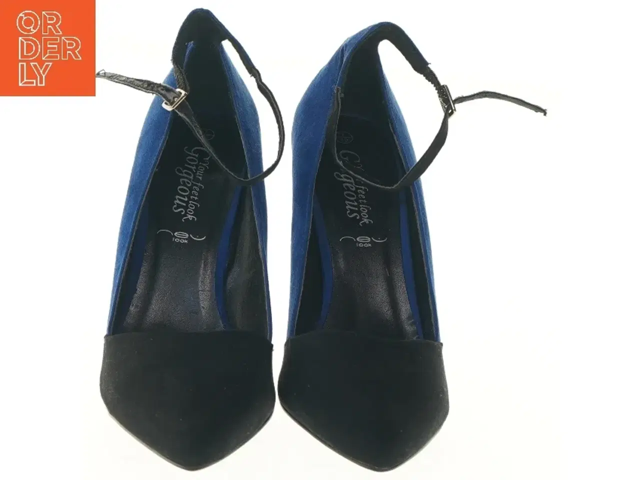 Billede 3 - Højhælede sko med rem (str. 40 )