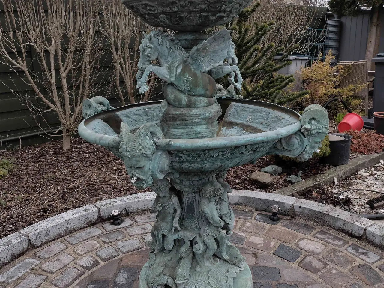 Billede 1 - Bronze Springvand. Højde 196 cm