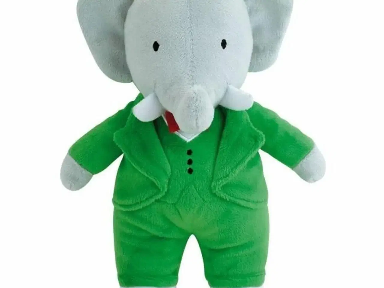 Billede 3 - Jemini Babar babydukke - grøn plyselefant 20 cm