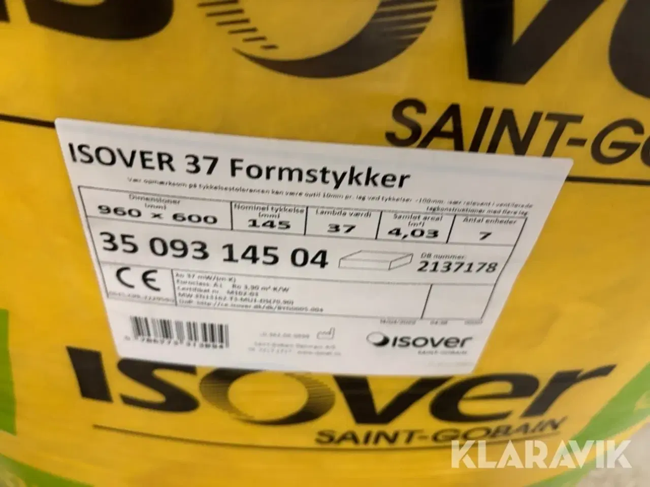 Billede 10 - Isolering Isover 195mm 13 styk.