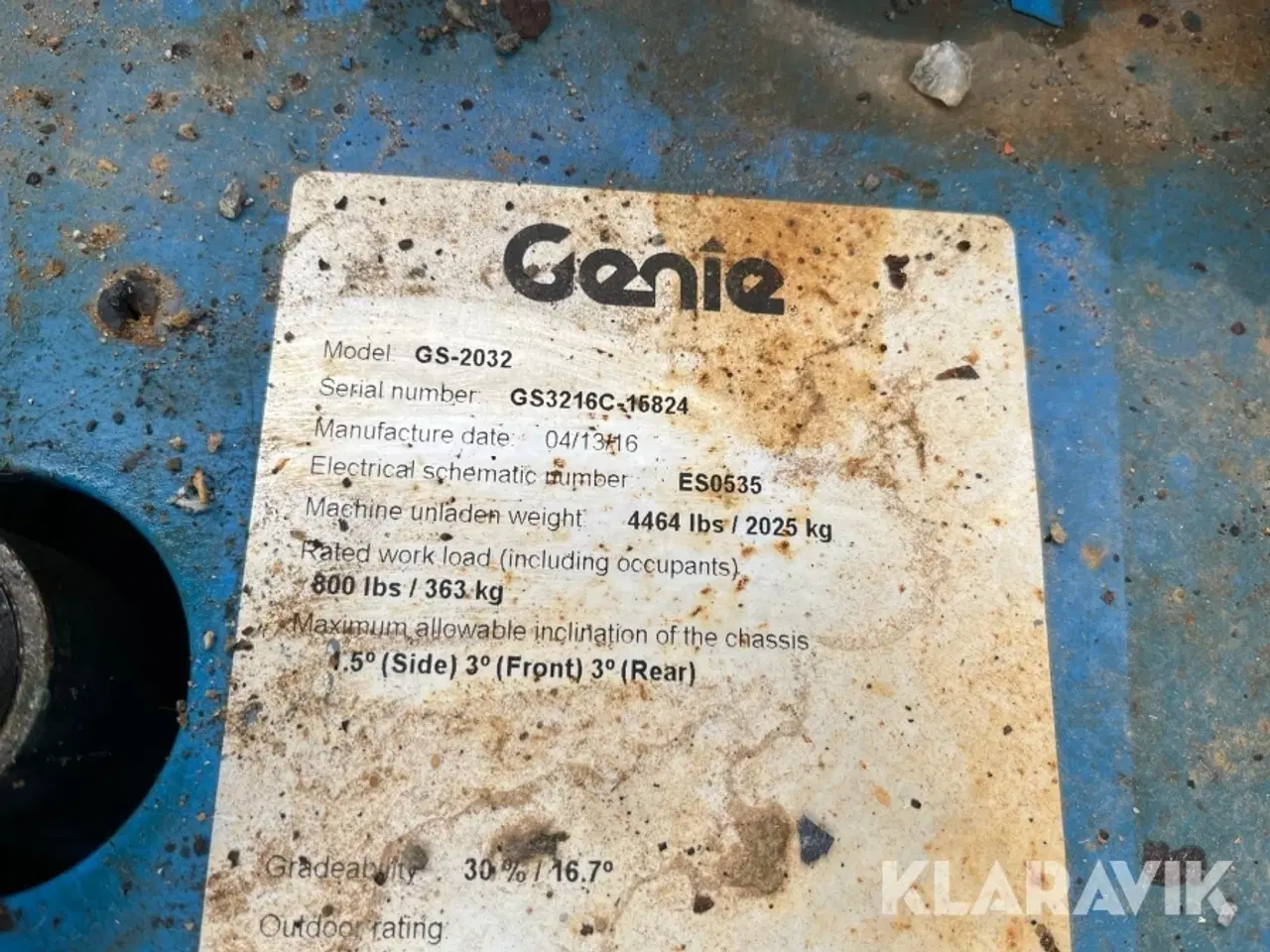 Billede 5 - Sakselift Genie GS2032