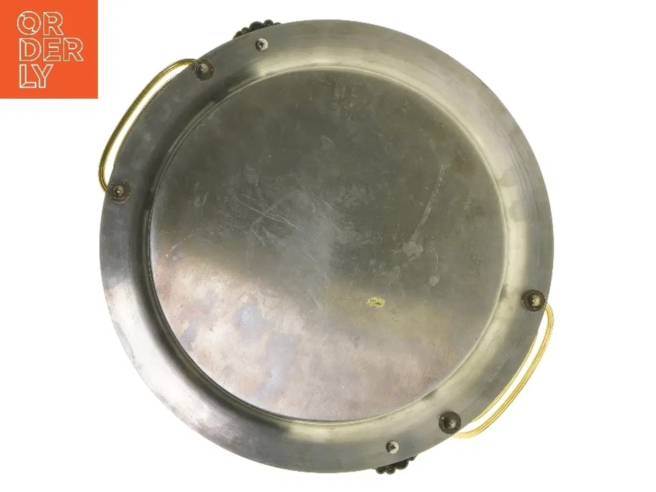 Billede 3 - Rund serveringsbakke med håndtag (str. Ø 32,5 cm)