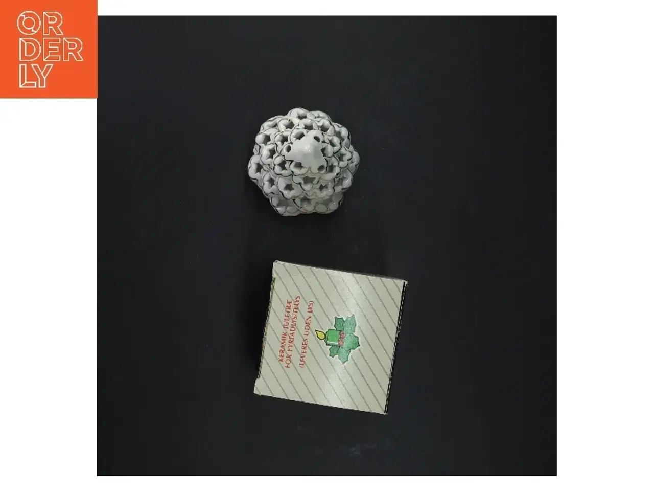 Billede 3 - Keramisk juletræ lysholder (str. Ø 8,5x h 12 cm)