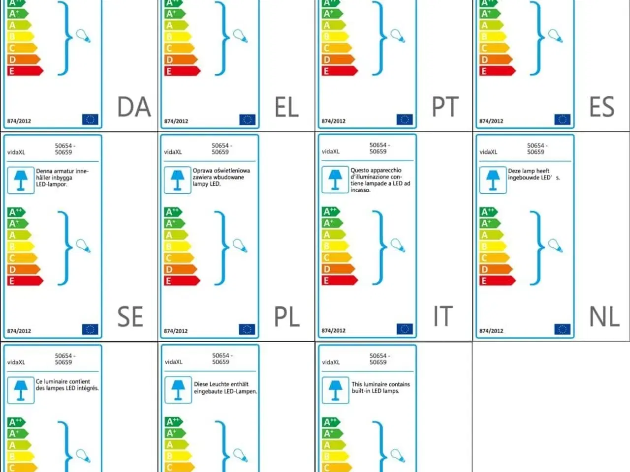 Billede 10 - LED-kuglelampesæt 3 dele kugleformet 20/30/40 cm PMMA