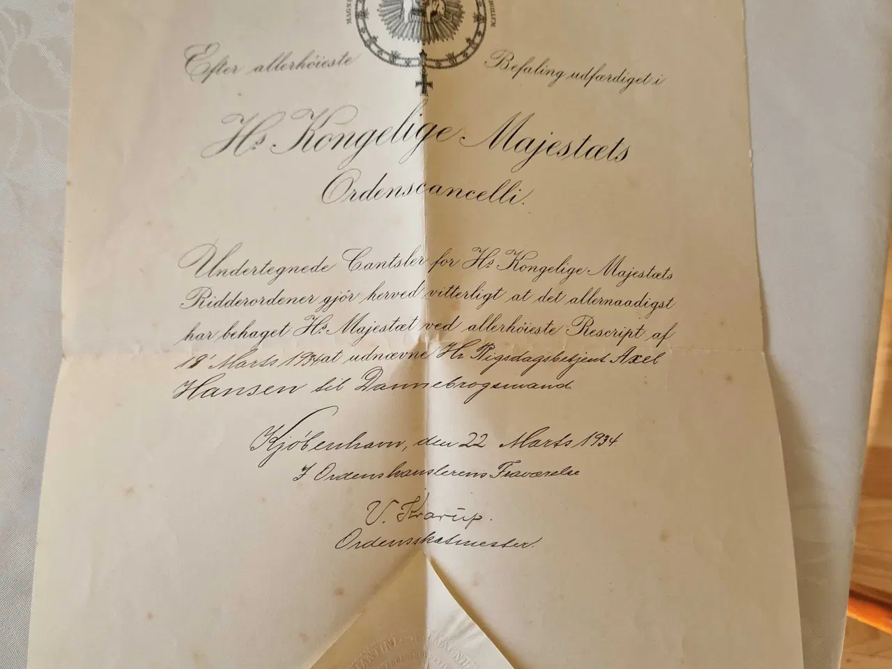 Billede 9 - Miniature ridderkors I original æske med papirer