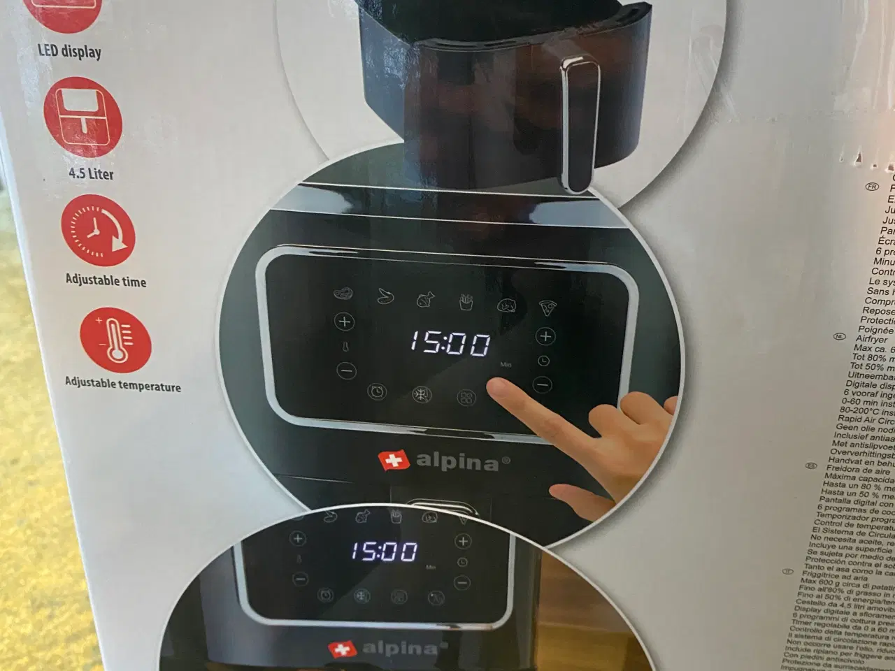Billede 2 - Alpina Airfryer 4,5 liter
