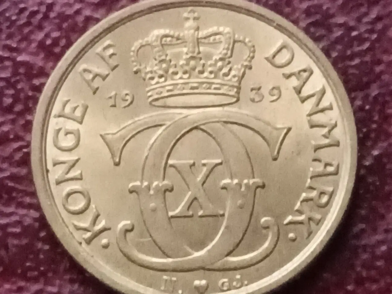 Billede 1 - ½ kr 1939 i flot kvalitet.