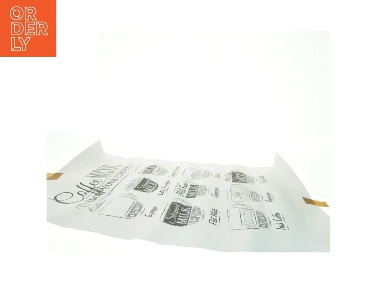 Billede 2 - Kaffe menu plakat (str. 70 x 50 cm)