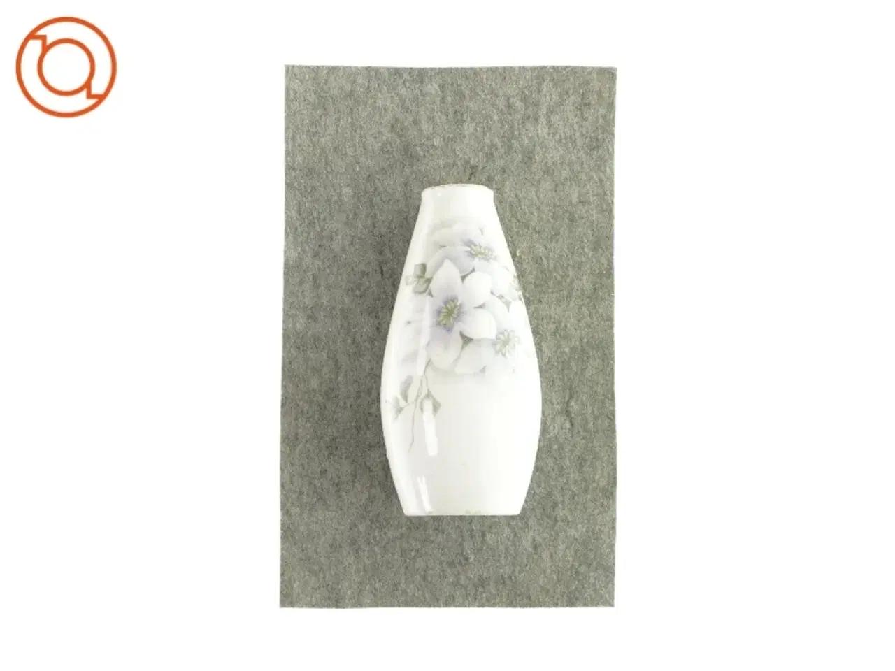 Billede 2 - Vase med blomster (str. HØ: 24 x 11 cm)