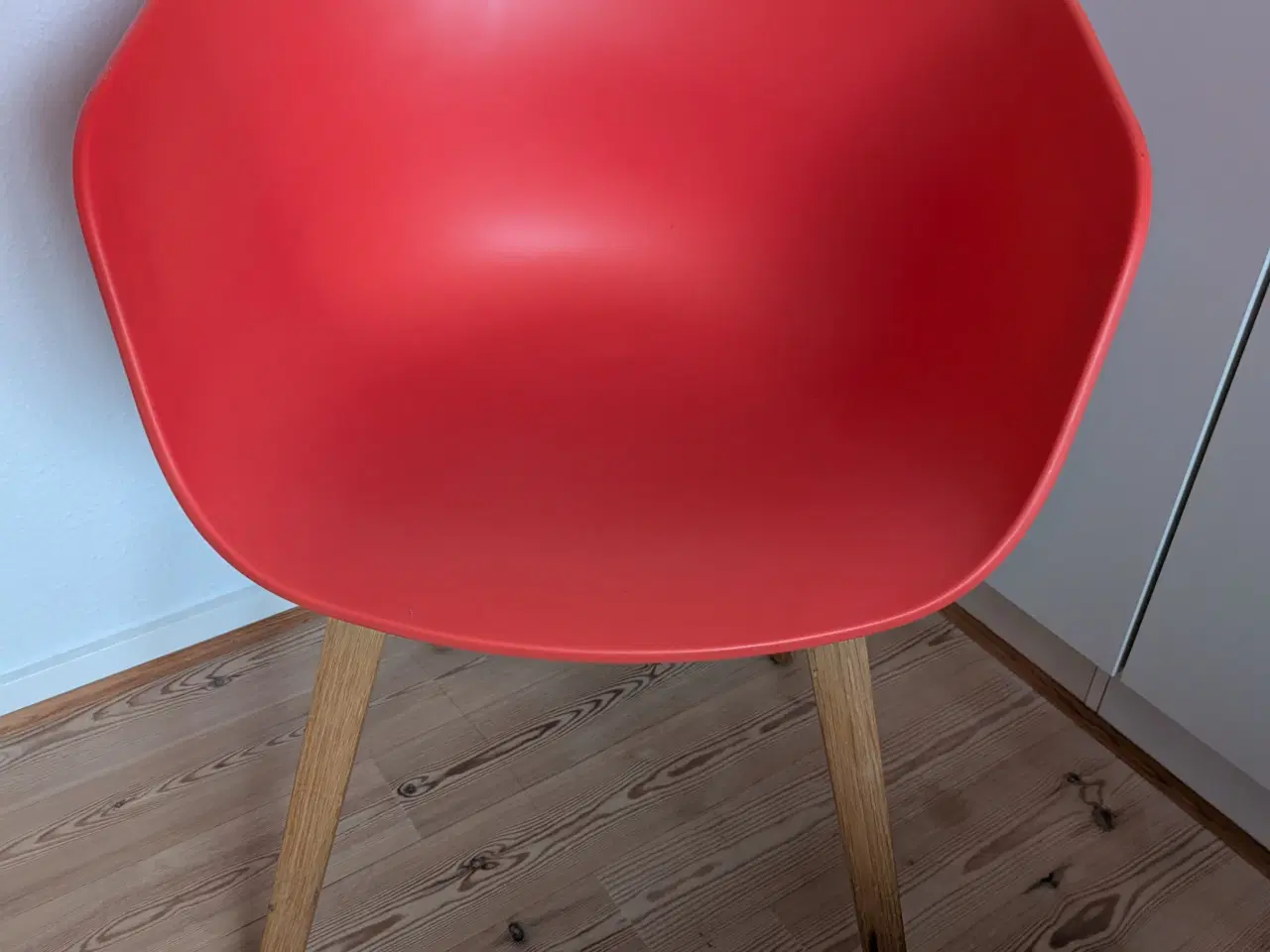 Billede 1 - Hey skalstol m ben i egetræ krydsfiner