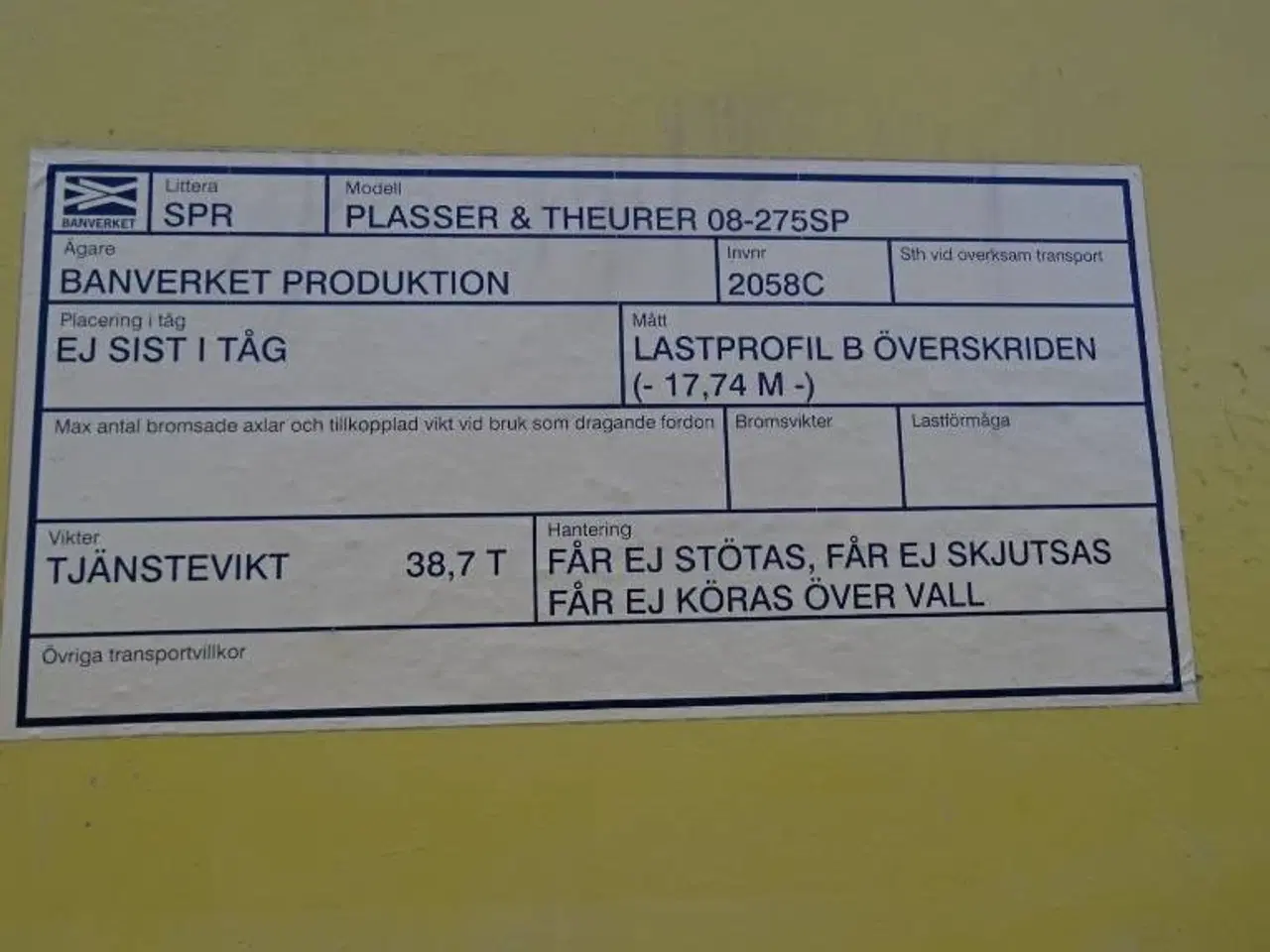 Billede 8 - [Other] Plasser & Theurer 08-275SP combi Tamping machine