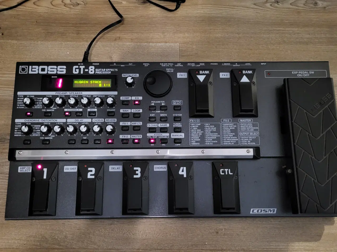 Billede 1 - Boss GT-8 Multieffekt guitarpedal