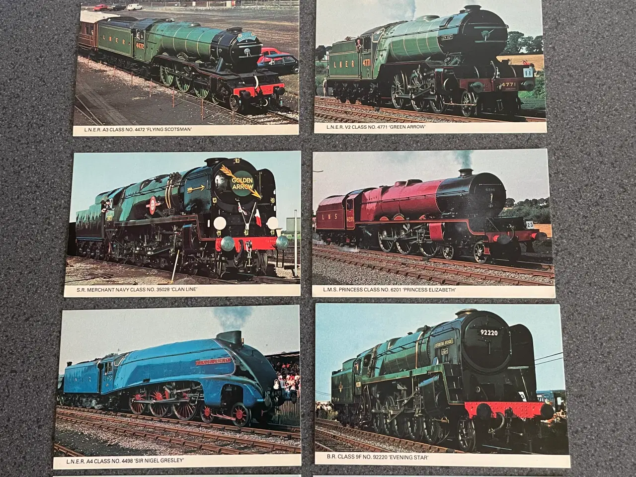 Billede 1 - NEDSAT 10 Vintage postkort, damplokomotiver
