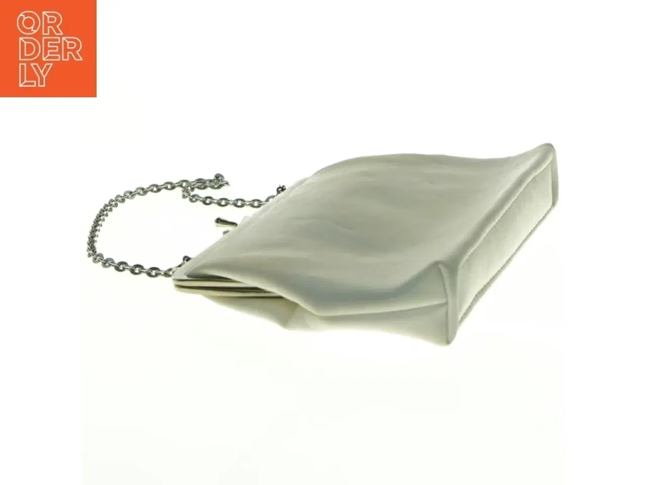 Billede 4 - Hvid clutch med kæde (str. 23 x 14 cm)