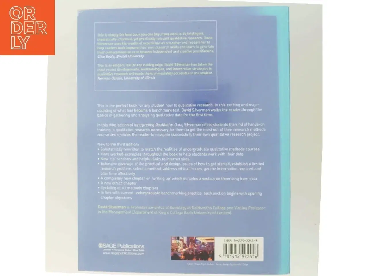 Billede 3 - Interpreting qualitative data : methods for analyzing talk, text and interaction af David Silverman (Bog)